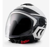 Blauer Casco Demi Jet Doppia Visiera DJ-01 Bianco Doppia calotta in ABS