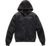 Blauer Easy Man Fish impermeabile Felpa con cappuccio e zip per moto, nero-rosso, taglia 3XL per maschi