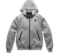 Blauer Easy Man impermeabile Felpa con cappuccio e zip per moto, grigio-rosso, taglia 2XL per maschi