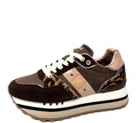 Blauer, F4EPPS01, Sneakers Platform, Moda Fashion Donna (Leopard, Sistema Taglie Calzature EU, Adulto, Numero, Media, 38)