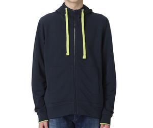 Blauer Felpa Aperta Cappuccio Blu Uomo