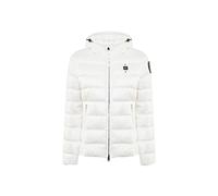 Blauer Giacca Charme Piumino Donna Nylon Bianco Ottico S