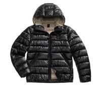 Blauer Giacca Corta Adams 02079 Piumino Uomo Misto Poliestere Nero/Beige