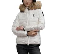 Blauer Giacca Corta Aldie Piumino Donna Nylon Bianco Ottico XS