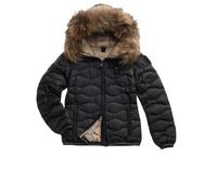 PIUMINO CAPPUCCIO ONDINA PELLICCIA ALDIE DONNA Blauer