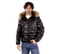 Blauer Giacca Corta Wave Fur Piumino Nylon Nero M