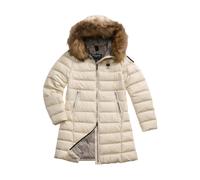 Blauer - Giacca Grigia Imbottita con Bordo in Pelliccia - - Coats - Donna - Beige - M
