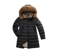 Blauer - Giacca Nera Imbottita con Bordo in Pelliccia - - Coats - Donna - Nero - M