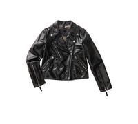 Blauer giubbino chiodo Naomi in pelle nero M
