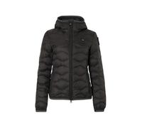 Blauer giubbino imbottito donna Camelia con cappuccio nero