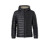 Blauer giubbino imbottitto uomo con cappuccio Charles nero