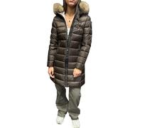 Blauer Giubbino lungo Impermeabile, Piumino lungo da donna CON PELLICCIA KRISTIN 225WBLDK03103 215GR.