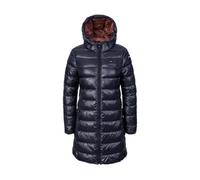 Blauer Giubbino lungo Impermeabile Trench Imbottito in ovatta da donna, MICRO RIP, modello ADELAIDE 25WBLDK02069 (IT, Testo, XL, Regular, Regular, 888RU blu int. ruggine)