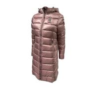 Blauer Giubbino lungo Impermeabile Trench Imbottito in ovatta da donna, MICRO RIP, modello ADELAIDE 25WBLDK02069 (IT, Testo, S, Regular, Regular, 50ARU bordeaux int. ruggine)
