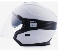 Blauer Hacker BTR Elmetto jet, nero-bianco, taglia M per maschi