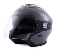 Blauer Hacker Casco Titanio Lucido Nero Aperto Taglia XL 620mm AEs