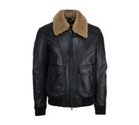 Blauer, ,Jackets ,Uomo ,Nero ,M Bomber con collo in pelliccia Cheiton