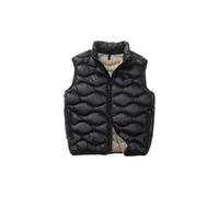 Blauer, ,Jackets ,Uomo ,Nero ,XL Gilet Nero con Cuciture a Onde