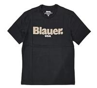 Blauer Maglietta Ernst T-Shirt Uomo 100% Cotone Nero 3XL
