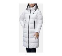 Blauer - Parka Lungo a Quadri con Cappuccio - - Coats - Donna - Bianco - S