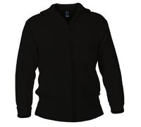 Blauer Peter - Cardigan con Zip - in Lana Vergine - 9 Colori, Colore:Nero, Taglia:52
