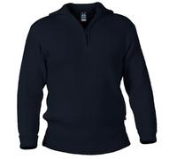 Blauer Peter - Maglione con Colletto e Zip sul Torace - in Lana Merino -10 Colori