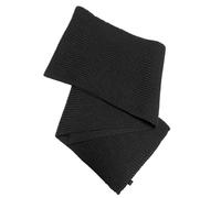 Blauer Peter - sciarpa con lavorazione a maglia - in lana merino - 10 colori, Colore:Nero