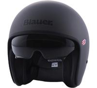 Casco Jet Blauer Pilot 06 Monochrome Titanio Opaco S