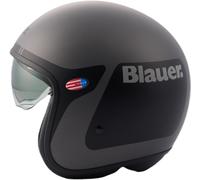 Casco Jet Blauer Pilot 06 Go Grafica Titanio Nero Opaco XL