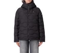 Blauer piumino donna Lorraine con cappuccio nero