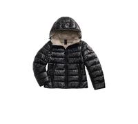 Blauer Piumino Invernale con Cappuccio,Nero,Cerniera Frontale,Giubbino Corto per Ragazze (IT, età, 10 Anni, Nero)