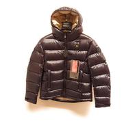 Blauer Piumino Invernale con Cappuccio,Nero Lucido,Cerniera Frontale,Giubbino corto imbottito ovatta per ragazzi (IT, Età, 10 anni, Nero)