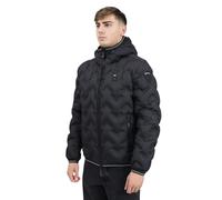 Blauer Piumino PIER nero da uomo con cuciture nastrate ad angoli XXL