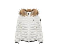 Blauer Piumino Ragazza con Cappuccio in Vera Pelliccia Arion 25WBLGC03387 8057629895571-14 14 Bianco