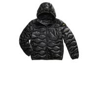 Blauer Piumino Uomo con Cappuccio e Trama ad Onde Wave 25WBLUC03074 8057629802876 - XL