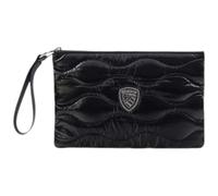 Blauer pochette nera da donna design traupuntato effetto onda art. F5FLOW03/SOF