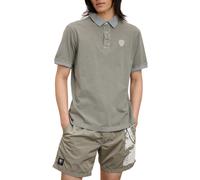 Blauer polo Devitt manica corta in cotone grigio M