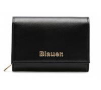 Blauer Portafoglio Donna Nero Logo 10x13x3cm