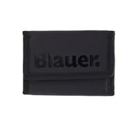 Blauer portafoglio portamonete a strappo con velcro Nero unisex