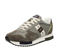 Blauer Queens - Sneakers Basse In Suede E Nylon Verde - Uomo Scarpe Sneakers