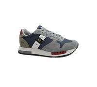 Blauer QUEENS01 Navy Brown Blu Marrone Scarpe Uomo Sneakers Lacci camoscio Tessuto 47