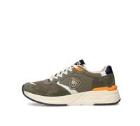 Blauer S5ray02 Sneakers Con Lacci In Tessuto/camoscio Da Uomo MILITARY/TAUPE 42