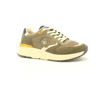Blauer S5ray02 Sneakers Con Lacci In Tessuto/camoscio Da Uomo MILITARY/TAUPE 44