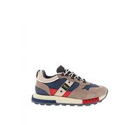 Blauer Scarpe Sneaker Heron in Suede Beige/Tessuto Blu Navy U23BU11 F2HERON01 45