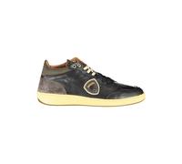 Blauer Sleek Black Lace-Up Sneakers with Contrast Details - EU41/US8