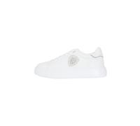 Blauer Sneakers Bianche da Donna con Scudetto in Strass 36