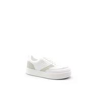Blauer Sneakers Comoda in Pelle Bianco