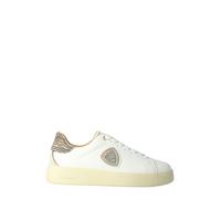 Blauer sneakers donna Victory Zebra con strass bianco