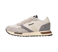 Blauer sneakers Ryder in suede e tessuto beige grigio