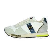 Blauer Sneakers Uomo Queens Tela Bicolore Bianco, 43